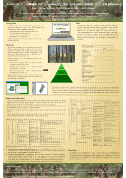 A review of methods for introducing risk and uncertainty in forest