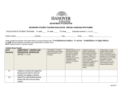 5-12 Secondary English Language Arts ST Eval Rubric