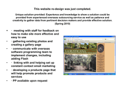 This website re-design was just completed. Unique solution