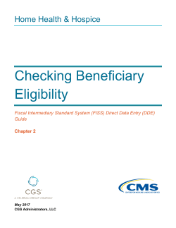 Checking Beneficiary Eligibility