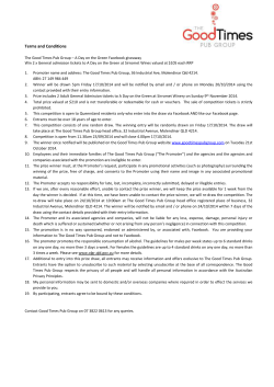 Terms and Conditions