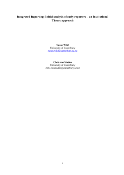 Integrated Reporting