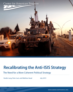 Recalibrating the Anti-ISIS Strategy