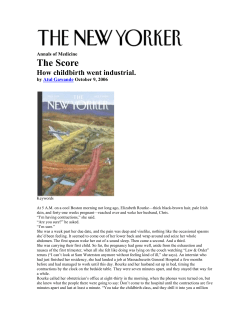 How childbirth went industrial.