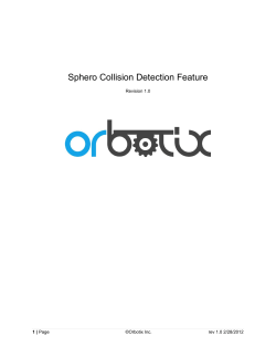 Sphero Collision Detection Feature