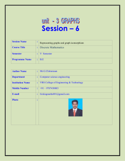 Graph Theory-Session-6