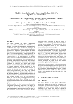 (SCOOP), objectives and functionalities