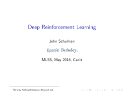 Deep Reinforcement Learning