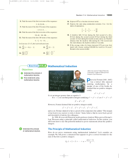 11.4 Mathematical Induction