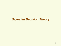 Bayesian Decision Theory
