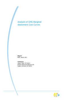 Analysis of GHG Marginal Abatement Cost Curves