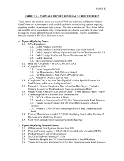 anomaly reports - DoD Procurement Toolbox