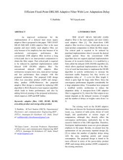 Efficient Fixed-Point DRLMS Adaptive Filter With Low Adaptation