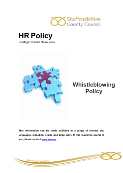 Making a Whistleblowing Complaint