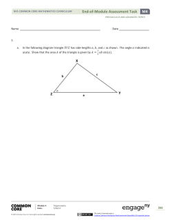 Precalculus and Advanced Topics Module 4: End-of