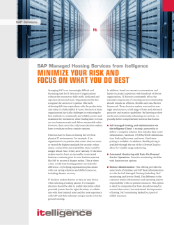 MINIMIZE YOUR RISK AND FOCUS ON WHAT YOU DO BEST