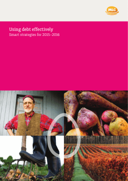 MLC Smart Strategies for using Debt