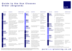 Pure Town Planning Use Classes Guide