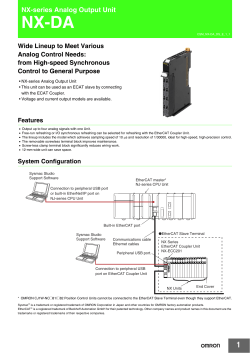 NX-series Analog Output Unit