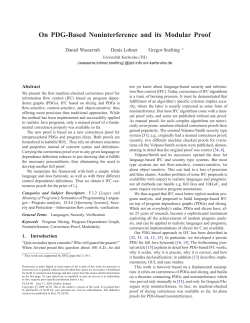 On PDG-Based Noninterference and its Modular Proof