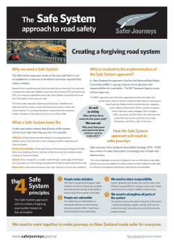 The Safe System - Safer Journeys