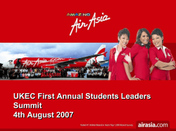 Introduction on AirAsia