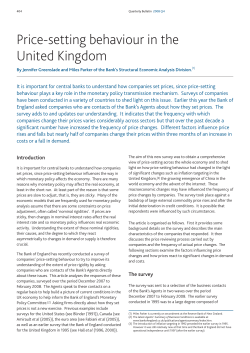 Price-setting behaviour in the United Kingdom