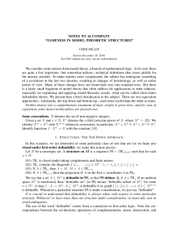 TAMENESS IN MODEL-THEORETIC STRUCTURES