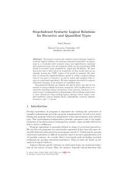 Step-Indexed Syntactic Logical Relations for Recursive and