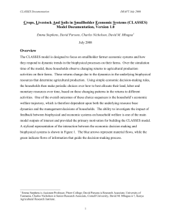 CLASSES Simulation Model Documentation