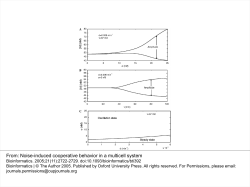 Noise-induced cooperative behavior in a multicell system