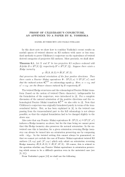 PROOF OF C˘ALD˘ARARU`S CONJECTURE. AN APPENDIX TO A