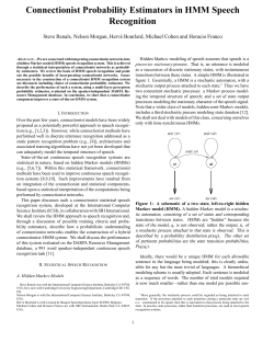 Connectionist Probability Estimators in HMM Speech Recognition