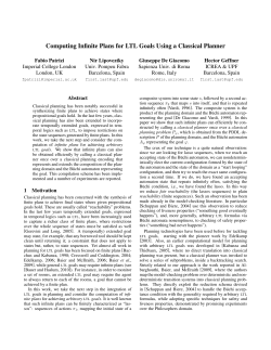 Computing Infinite Plans for LTL Goals Using a Classical