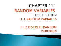 chapter 10: random variables - E