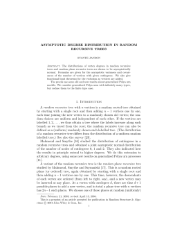 ASYMPTOTIC DEGREE DISTRIBUTION IN RANDOM RECURSIVE