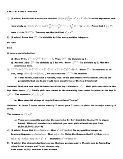 CSCI 190 Exam II Practice solutions