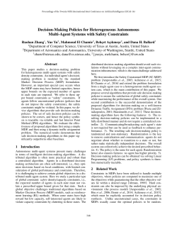 Decision-Making Policies for Heterogeneous Autonomous