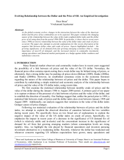 Evolving Relationship between the Dollar and