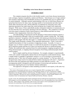 A formal description of the model and symbols is