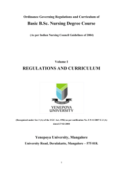 YU - B.Sc English syllabus - Yengage