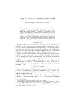 Rigid flat webs on the projective plane. - Biênio da Matemática