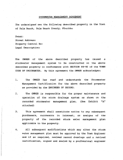 STORMWATER MANAGEMENT