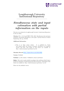 LI_Simultaneous state and input estimation with partial information