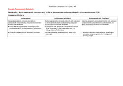 NCEA Level 2 Geography (91243) 2016 Assessment