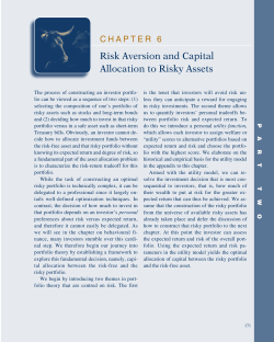 Risk Aversion and Capital Allocation to Risky Assets
