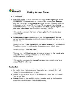 2 variations: Individual Game​ ​students have their own copy of