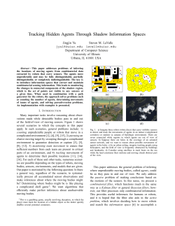 Tracking Hidden Agents Through Shadow Information Spaces