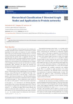 Hierarchical Classification F Directed Graph Nodes and Application