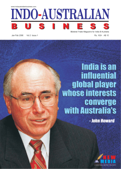 India is an influential global player whose interests converge with